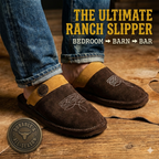 All-Season Western Cowboy Boot Stitch Slipperswith Square Toe