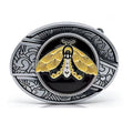 TOPACC Enamel  Oval Belt Buckle for Men Women-Animal Series