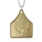 X-TOPACC ヴィンテージ ウェスタン カウガール イニシャル ネックレス 男女兼用