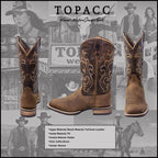 B-Women's Genuine Leather Western Boots