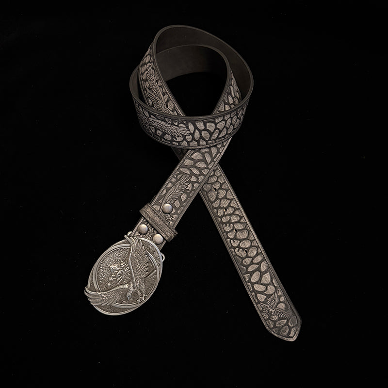 34in-36in-TOPACC 50% Off - Men's Punk-Style Eagle Belt