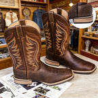 B-Men's Genuine Leather Western Boots
