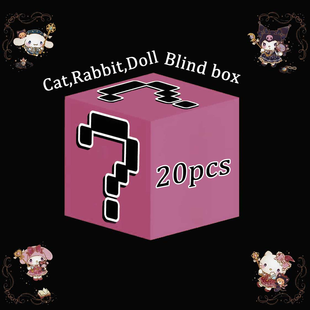 K-Blind Box-Kitten rabbit  dog-Cartoon plush toy