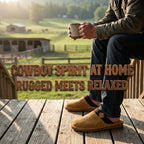 All-Season Western Cowboy Boot Stitch Slipperswith Square Toe