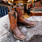 B-Men's Genuine Leather Western Boots