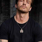 X-TOPACC ヴィンテージ ウェスタン カウガール イニシャル ネックレス 男女兼用