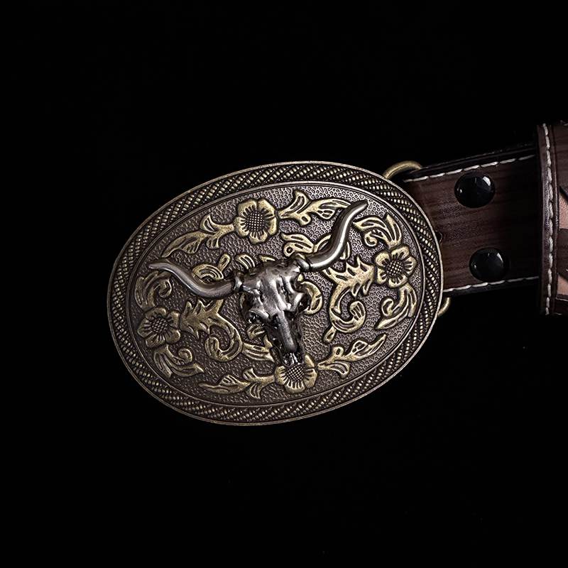 31in-35in TOPACC 50% Off - Openwork Embossed Leather Belt