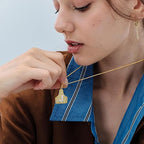 X-TOPACC Western Cowgirl Initial Necklace for Men Women