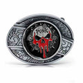 TOPACC Enameled Oval Unisex Belt Buckle - Punk Rock Belt Buckles