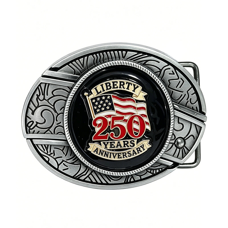 TOPACC Enameled Oval Unisex Belt Buckle - Western Cowboy Belt Buckles