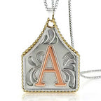 X-TOPACC ヴィンテージ ウェスタン カウガール イニシャル ネックレス 男女兼用