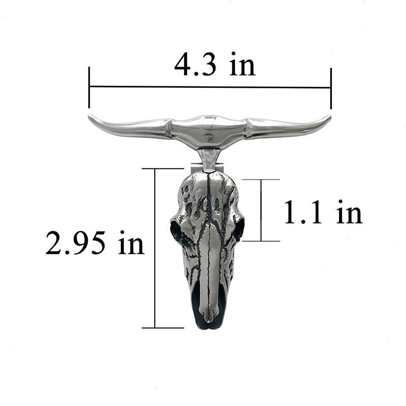 X-Longhorn  Skull Necklace Buckle