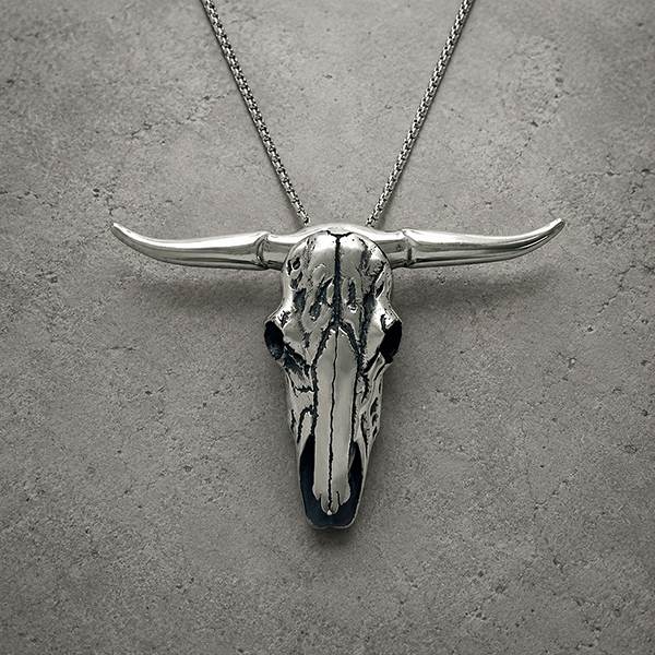 مشبك قلادة جمجمة X-Longhorn