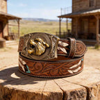 T-Feather Belt - Square with Holder Buckle
