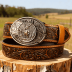 T-Brown Leather Belts