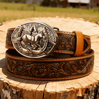 T-Brown Leather Belts