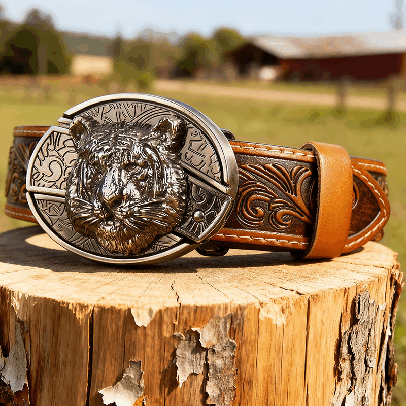 T-Brown Leather Belts