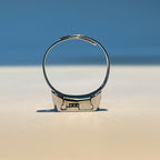 J-Cowboy Hat Adjustable Ring