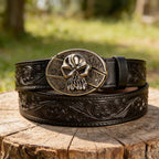 T-Black Leather Belts