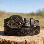 T-Black Leather Belts