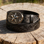 T-Black Leather Belts