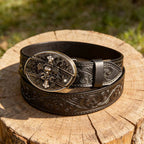 T-Black Leather Belts