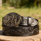 T-Black Leather Belts
