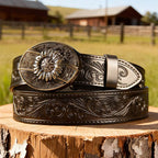 T-Black Leather Belts