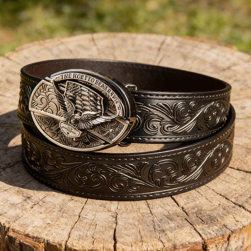 T-Black Leather Belts