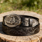 T-Black Leather Belts