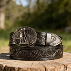 T-Black Leather Belts