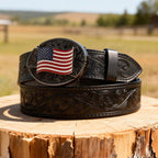 T-Black Leather Belts