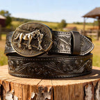 T-Black Leather Belts