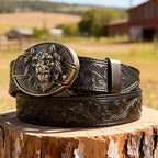 T-Black Leather Belts