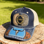 M- Blue Longhorn Trucker Hat