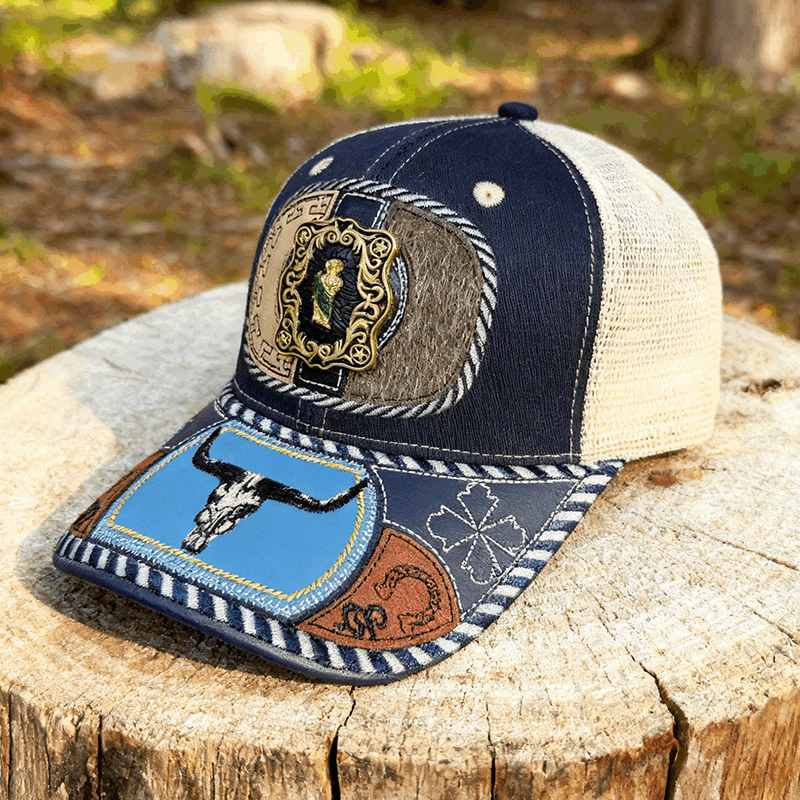 M- Blue Longhorn Trucker Hat