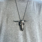 X-Longhorn  Skull Necklace Buckle