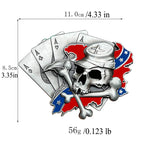 P-TOPACC Poker Skull Belt Buckle