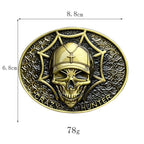 P-TOPACC Pirate Skull Belt Buckle