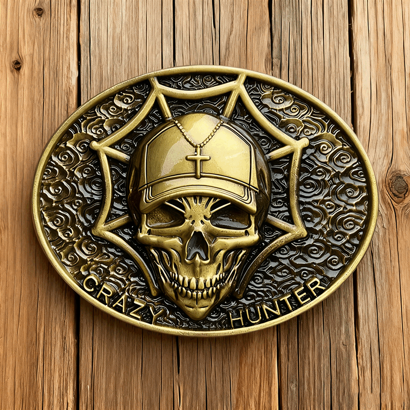 P-TOPACC Pirate Skull Belt Buckle