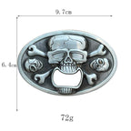 P-TOPACC Bottle Opener Skull Belt Buckle