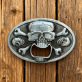 P-TOPACC Bottle Opener Skull Belt Buckle