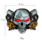 P-TOPACC Piston Skull Belt Buckle