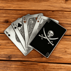 P-TOPACC Skull Poker Belt Buckle