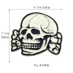P-TOPACC White Skull Belt Buckle