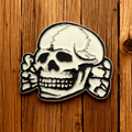 P-TOPACC White Skull Belt Buckle