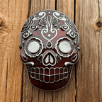 P-TOPACC Red Skull Belt Buckle