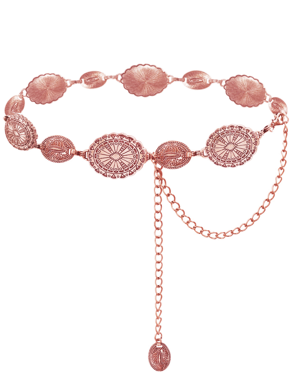 TOPACC Western Metal Concho Belt for Women