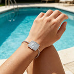 Western Cowboy Letter Bracelet Unisex Silver Stainless Steel
