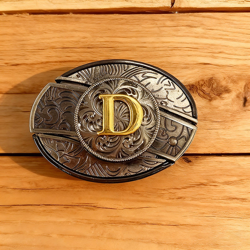 D-Letter-shaped detachable knife belt buckle